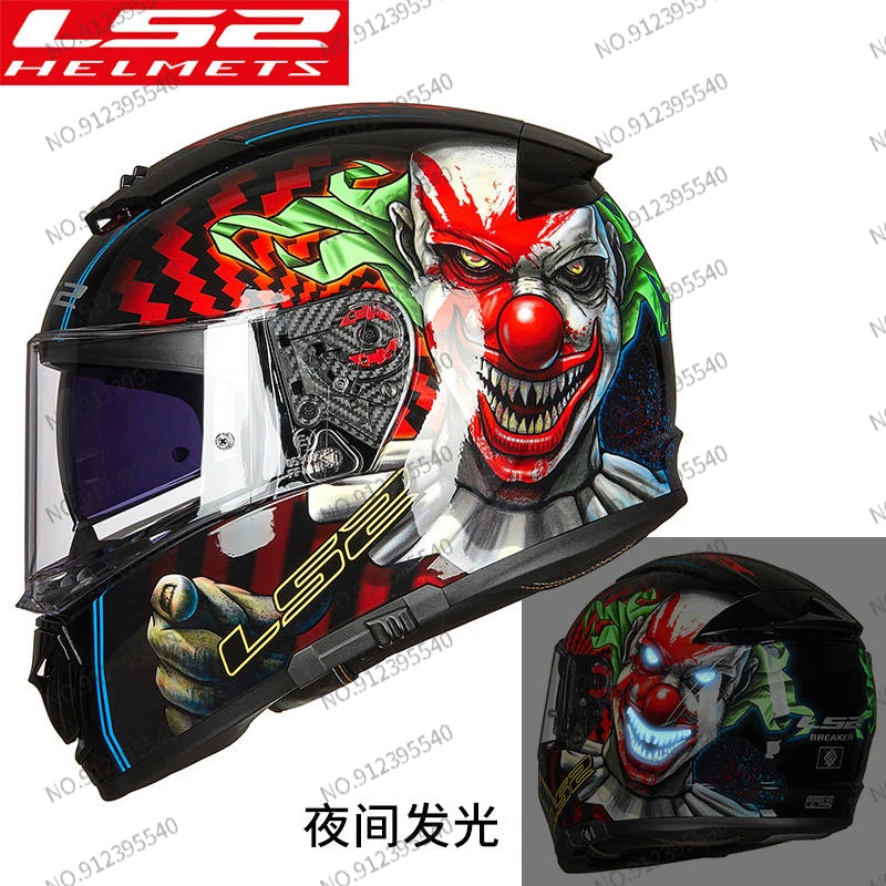 

LS2 FF390 Racing casco moto Breaker Full Face Motorcycle Helmet Dual Visor capacete ls2 Original kask motocyklowy casque moto