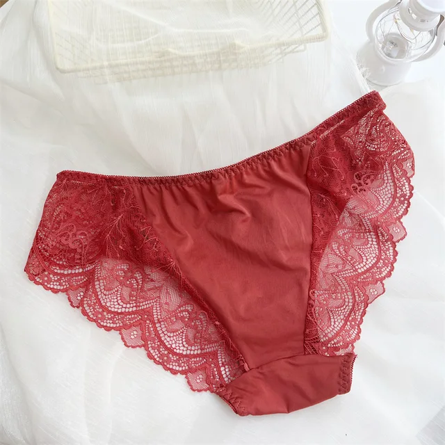 Culotte sexy en dentelle pour femme, L-XXXXL Ice InjPanties, Grand sous-vêtement, Sans couture, Grande taille, Lingerie féminine 2