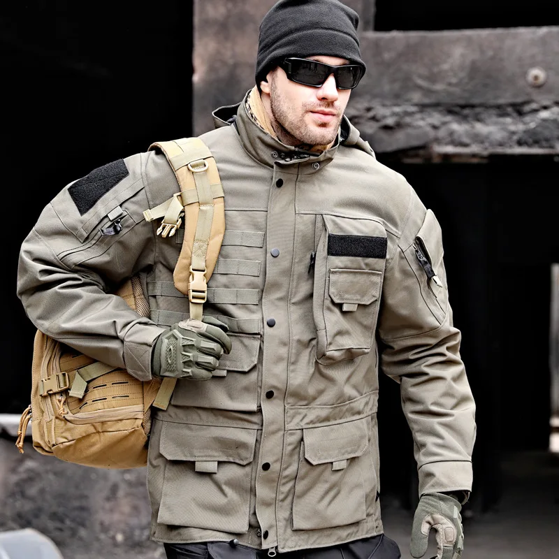 Motorcycle Jacket Men's Tactical Waterproof Multi Pocket Biker Winter Coat Work Removable Hat Outdoor Windproof Wear Resistant
Motorcycle Jacket Men's Tactical Waterproof Multi Pocket Biker Winter Coat Work Removable Hat Outdoor Windproof Wear Resistant