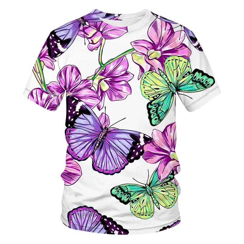 Summer Fashion Butterfly graphic Men's and Women's T-Shirts Casual 3D Print Harajuku Personality Round Neck Short Sleeve Top
Summer Fashion Butterfly graphic Men's and Women's T-Shirts Casual 3D Print Harajuku Personality Round Neck Short Sleeve Top
