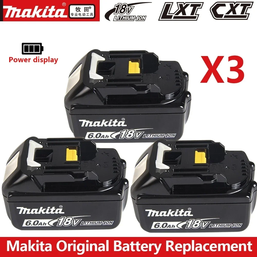 

18V 6.0Ah Makita Original With LED lithium ion replacement LXT BL1860B BL1860 BL1850 Makita rechargeable power tool battery