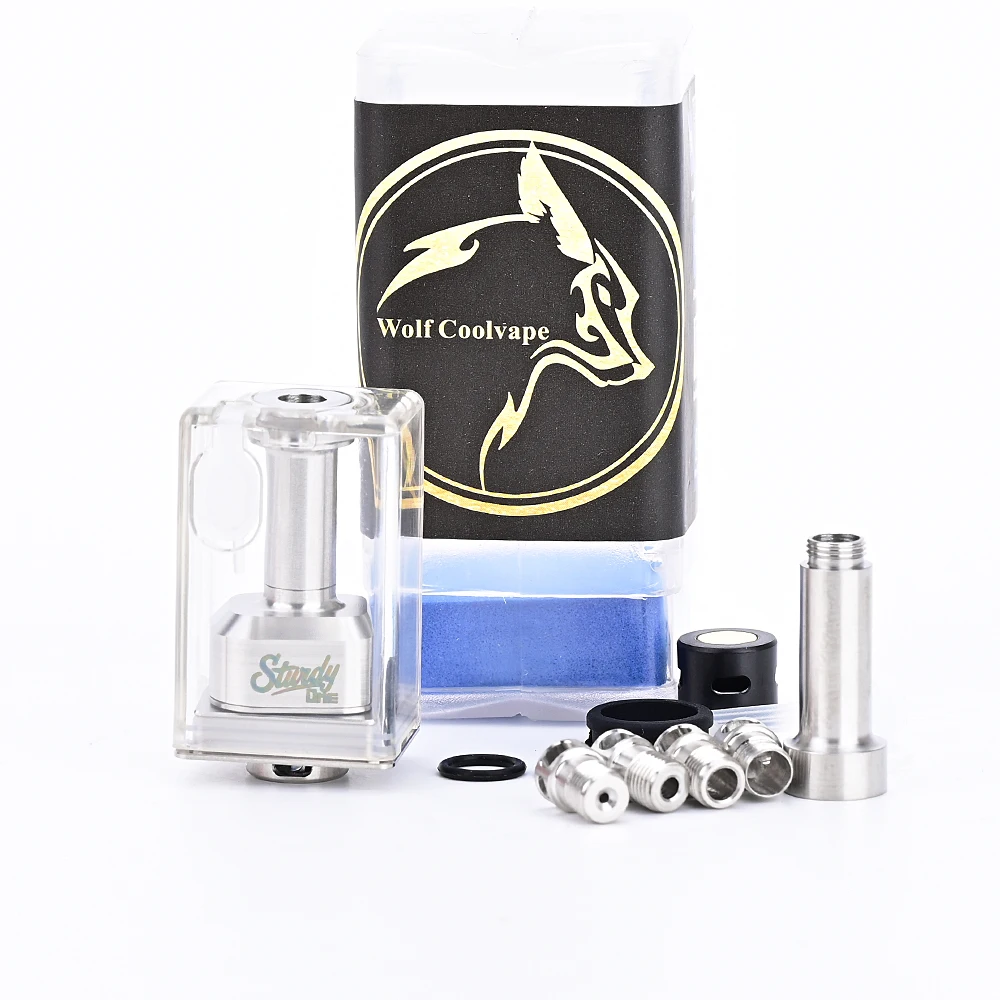 

Wolfcoolvape Sturdy One RBA Tank Kit 316ss vape boro tank for dotMod dotAIO V1 / V2 / V2 Lite BB / Billet / Boro Mod