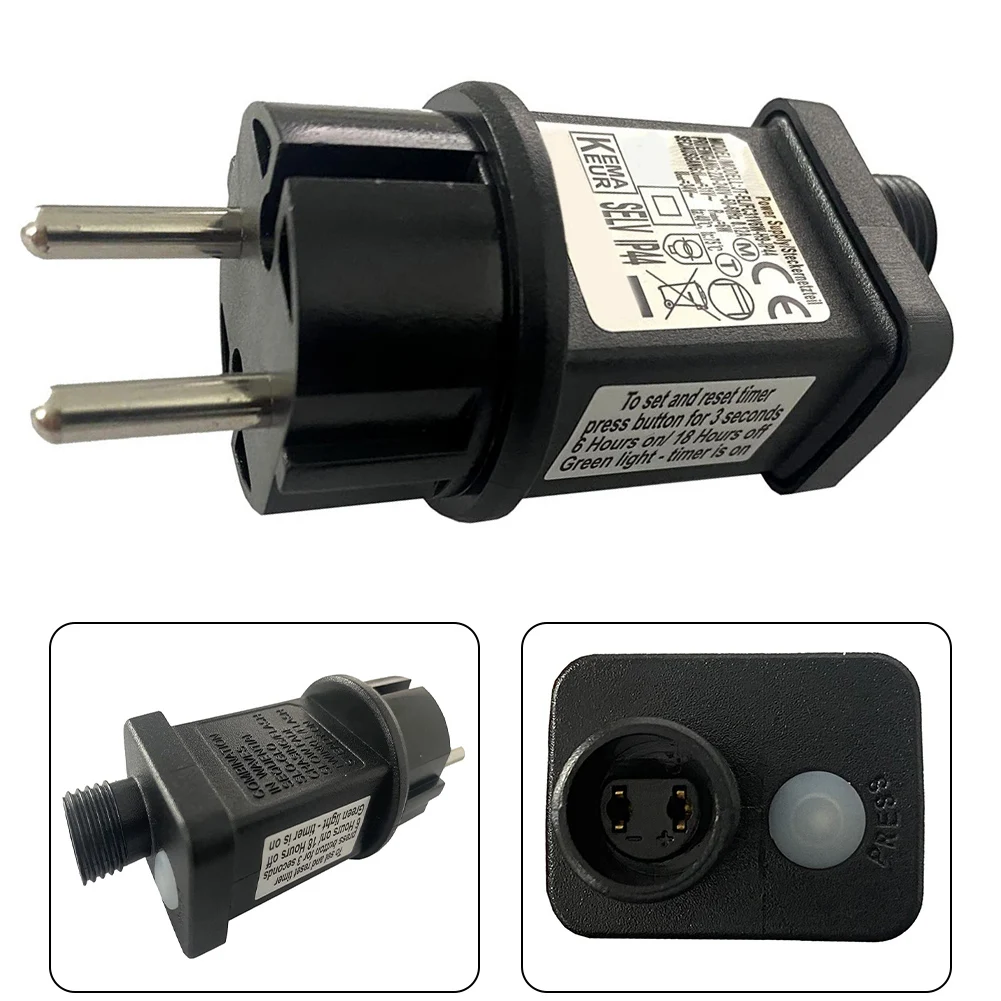 31V 6W Power Supply Adapter IP44 LED Transformer Replacement For Fairy Light LED String Lights Adapter 8 Modes Memory Function
31V 6W Power Supply Adapter IP44 LED Transformer Replacement For Fairy Light LED String Lights Adapter 8 Modes Memory Function