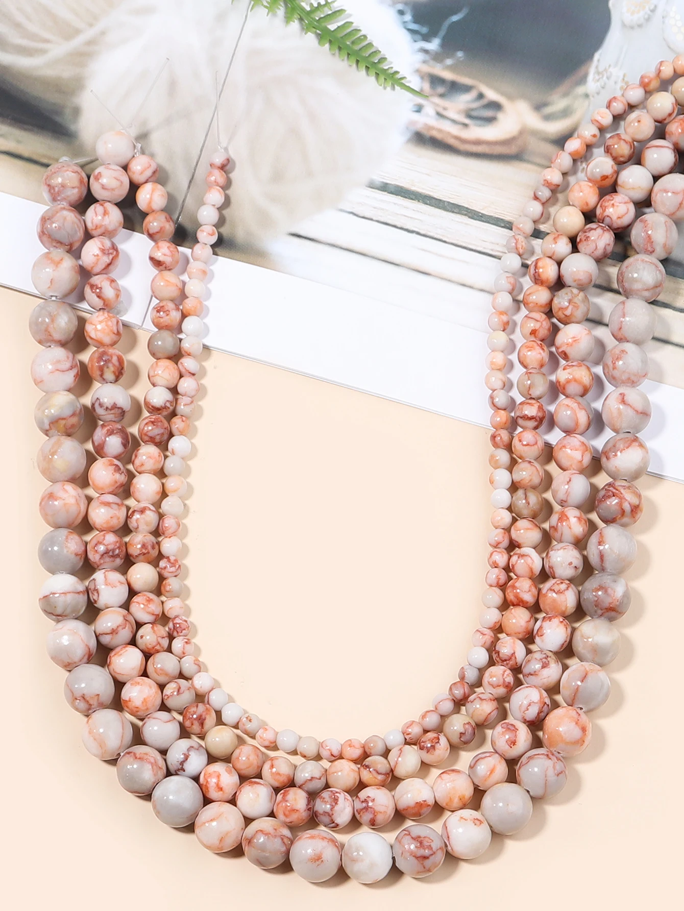 Rttooas Natural Red Web Jaspers Stone Round Spacer Women's Gift Beads Semi Finished Bracelet Pendant DIY Factory Price 4-10mm
Rttooas Natural Red Web Jaspers Stone Round Spacer Women's Gift Beads Semi Finished Bracelet Pendant DIY Factory Price 4-10mm