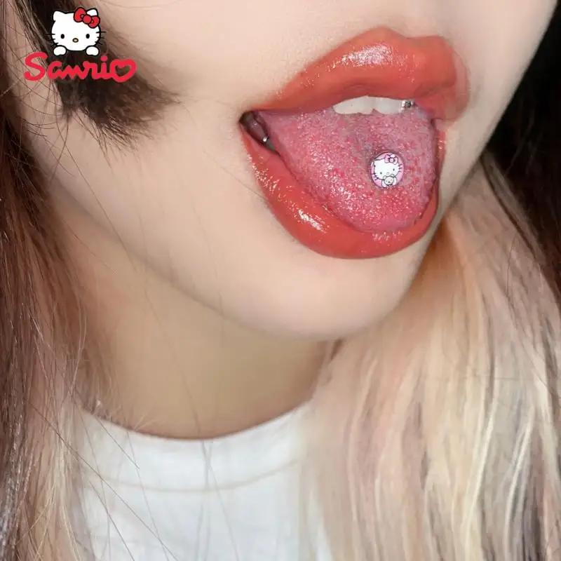 Sanrio Hello Kitty Kuromi Tongue Nail Perforation Prevent Allergy Non-Fading Accessories Fashion Delicate Wild Girlfriend Gift
Sanrio Hello Kitty Kuromi Tongue Nail Perforation Prevent Allergy Non-Fading Accessories Fashion Delicate Wild Girlfriend Gift
