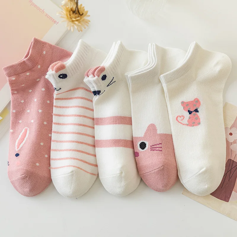 5pair/lot Cute Cartoon Harajuku Cat Socks for Women Funny Spring Cat Low Cut Short Kawaii Women Socks
5pair/lot Cute Cartoon Harajuku Cat Socks for Women Funny Spring Cat Low Cut Short Kawaii Women Socks