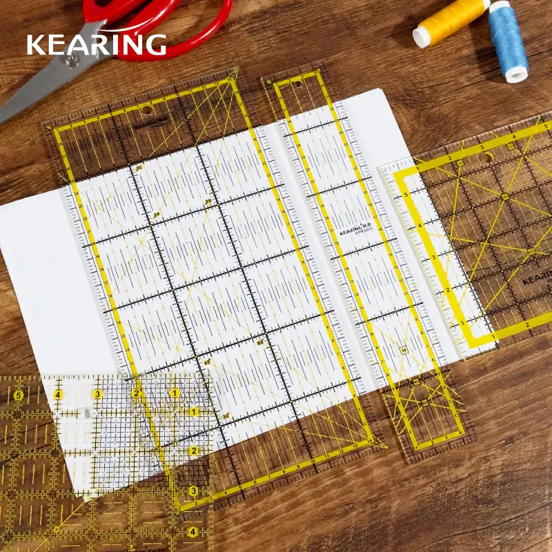 Kearing Acrylic Patchwork Quilting Ruler Metric Cutting Ruler for Fabric Tailor Dressmaker DIY Craft Sewing Measuring Tools
Kearing Acrylic Patchwork Quilting Ruler Metric Cutting Ruler for Fabric Tailor Dressmaker DIY Craft Sewing Measuring Tools