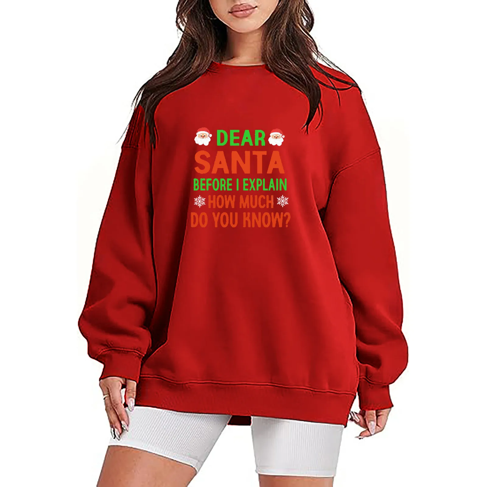 Women'S Christmas Letter Print Round Neck Long Sleeve Sweatshirt For Autumn Winter Ropa De Mujer Winter Clothes Hoodie Sudaderas
Women'S Christmas Letter Print Round Neck Long Sleeve Sweatshirt For Autumn Winter Ropa De Mujer Winter Clothes Hoodie Sudaderas