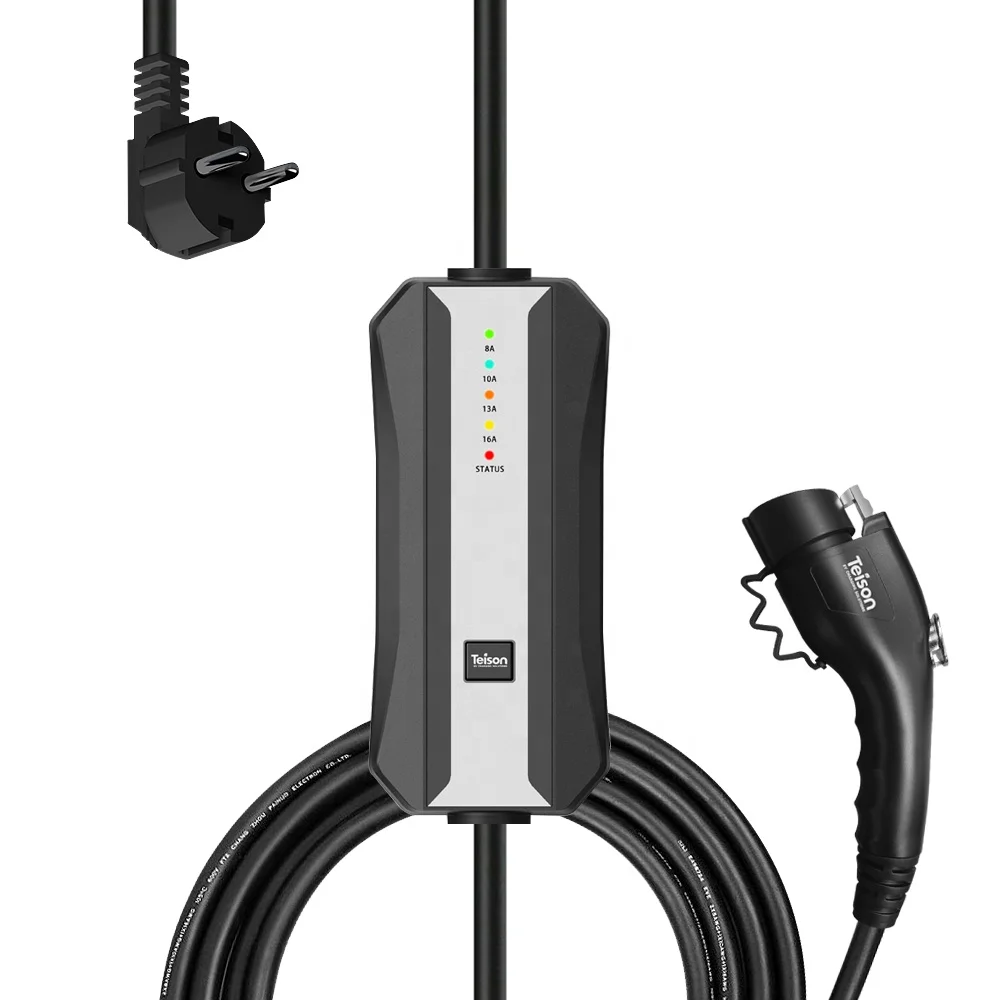 Teison portable ev fast charging station cable Electric car 16A Type 1 to Schuko plug
Teison portable ev fast charging station cable Electric car 16A Type 1 to Schuko plug
