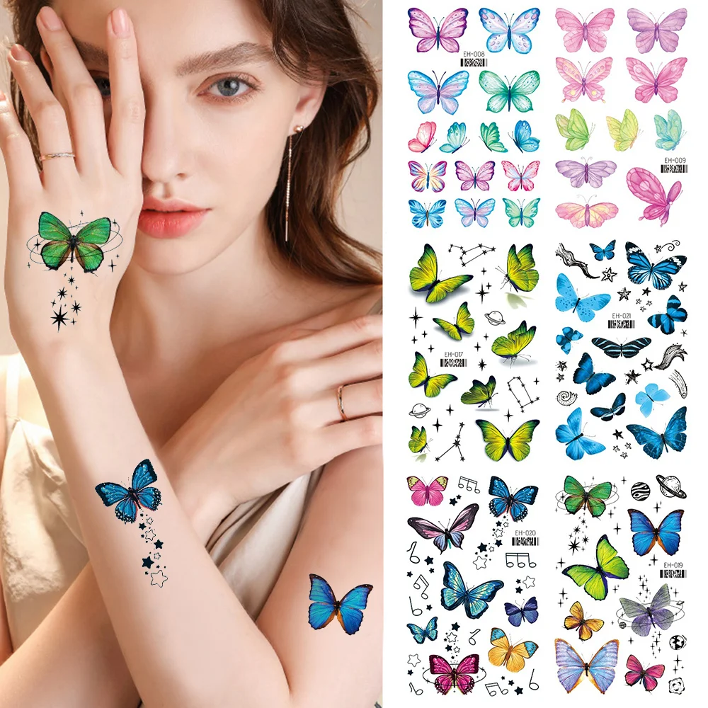 3D Butterfly Tattoo Flowers Watercolor Temporary Body Art Sticker Disposable DIY Make Up Concealer Tatouage Temporaire
3D Butterfly Tattoo Flowers Watercolor Temporary Body Art Sticker Disposable DIY Make Up Concealer Tatouage Temporaire