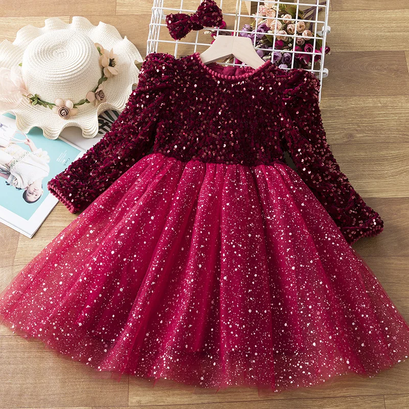 2023 Winter New Girls Dress Long Sleeve O Neck Bow Sparkly Sequins Gray Cute Designer Girls Princess Dress Vestido 0-3T
2023 Winter New Girls Dress Long Sleeve O Neck Bow Sparkly Sequins Gray Cute Designer Girls Princess Dress Vestido 0-3T