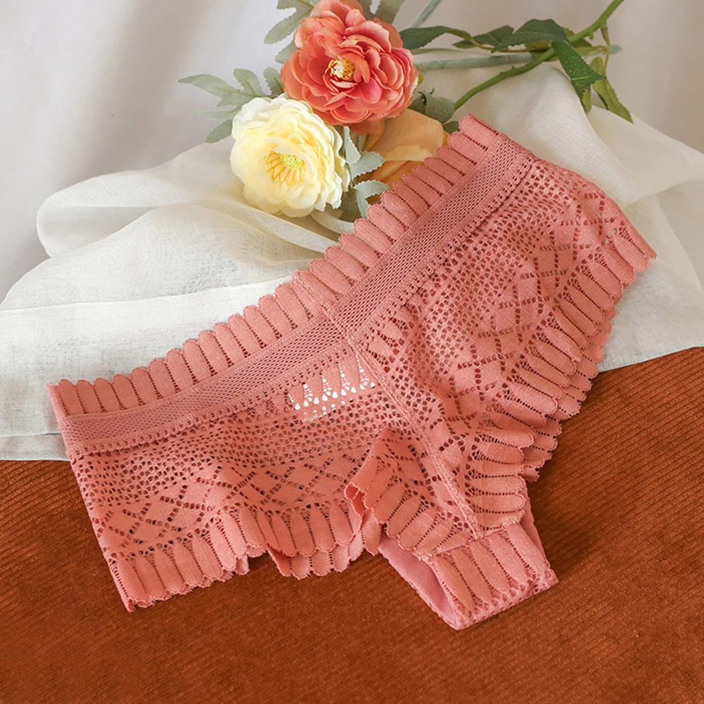 Women Lace Panties Hollow Lace Sexy Underwear Mesh Shorts Transparent Underpants Low Waist Cotton Briefs Seamless Knickers
Women Lace Panties Hollow Lace Sexy Underwear Mesh Shorts Transparent Underpants Low Waist Cotton Briefs Seamless Knickers