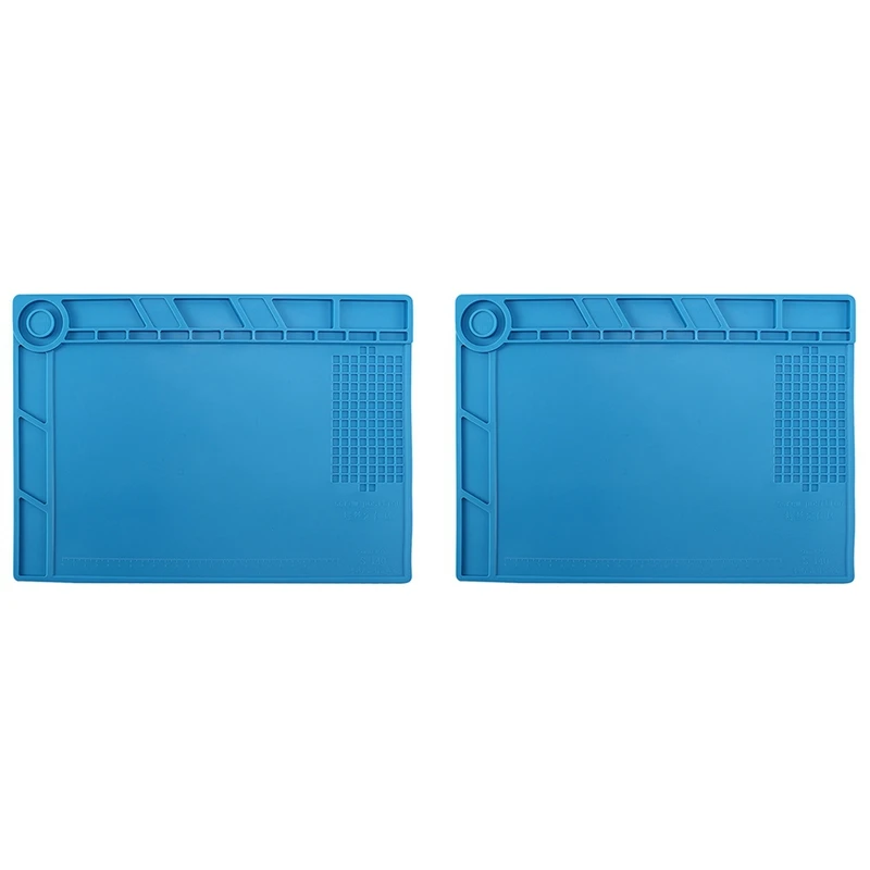 2X S-140 Magnetic Insulation Silicone Soldering Mat Magnetic Repair Mat, Heat Resistant Work Mat 932°F
2X S-140 Magnetic Insulation Silicone Soldering Mat Magnetic Repair Mat, Heat Resistant Work Mat 932°F