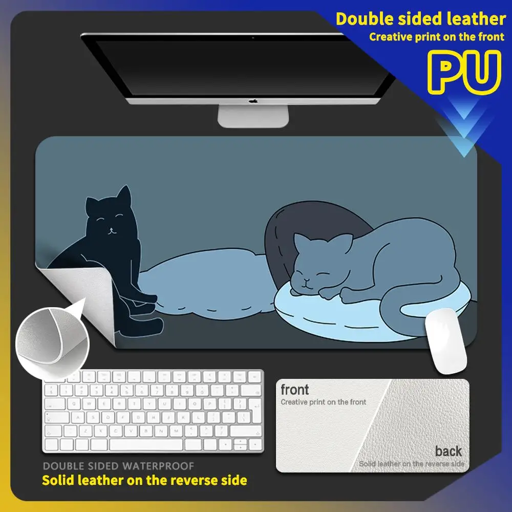 New Arrivals XXL Large Game PU Mousepad Anime Cat Leather Mousepad Game Portable Waterproof Mousepad Keyboard Mat Boyfriend Gift
New Arrivals XXL Large Game PU Mousepad Anime Cat Leather Mousepad Game Portable Waterproof Mousepad Keyboard Mat Boyfriend Gift