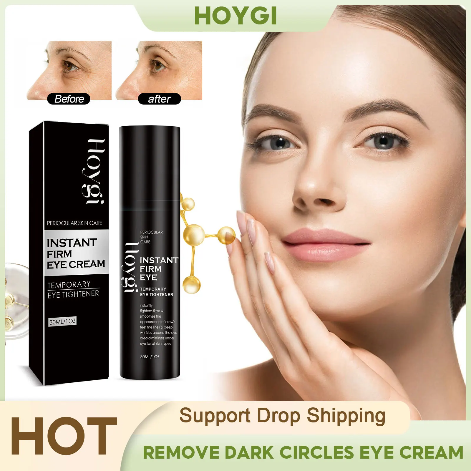 

Remove Dark Circles Cream Reduce Eye Bags Anti Aging Puffiness Smoothing Wrinkle Firming Moisturizing Fade Eye Fine Lines Stick