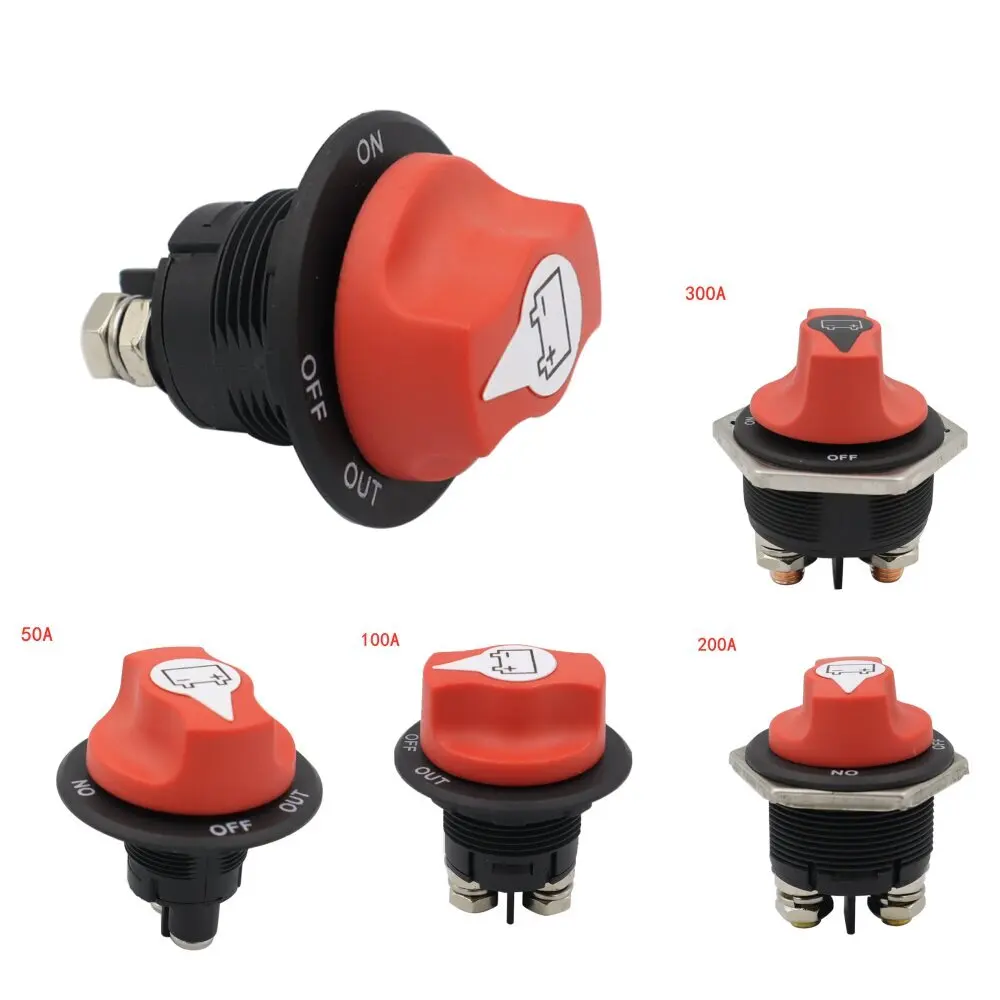 50/100/200/300A Car Battery Switch Rotary Power-off Leakage Protection Short Disconnecter Power Isolator for Motor Truck Boat
50/100/200/300A Car Battery Switch Rotary Power-off Leakage Protection Short Disconnecter Power Isolator for Motor Truck Boat