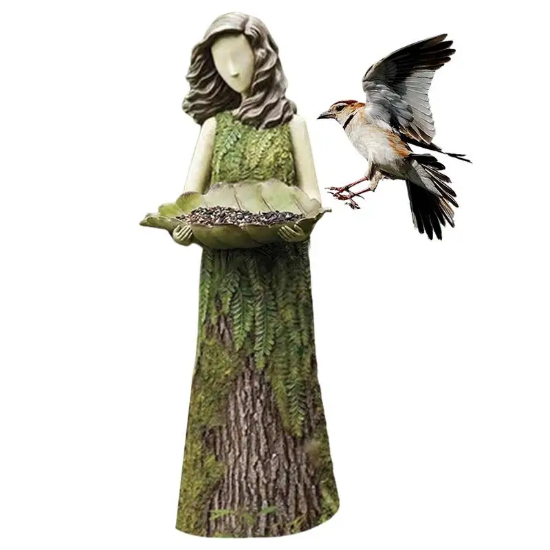 Fairy Bird Feeder Girl Bird Feeder Statue Resin Angel Sculpture Bird Feeder Bird Bath For Garden Lawn Yard Art Porch Patio
Fairy Bird Feeder Girl Bird Feeder Statue Resin Angel Sculpture Bird Feeder Bird Bath For Garden Lawn Yard Art Porch Patio