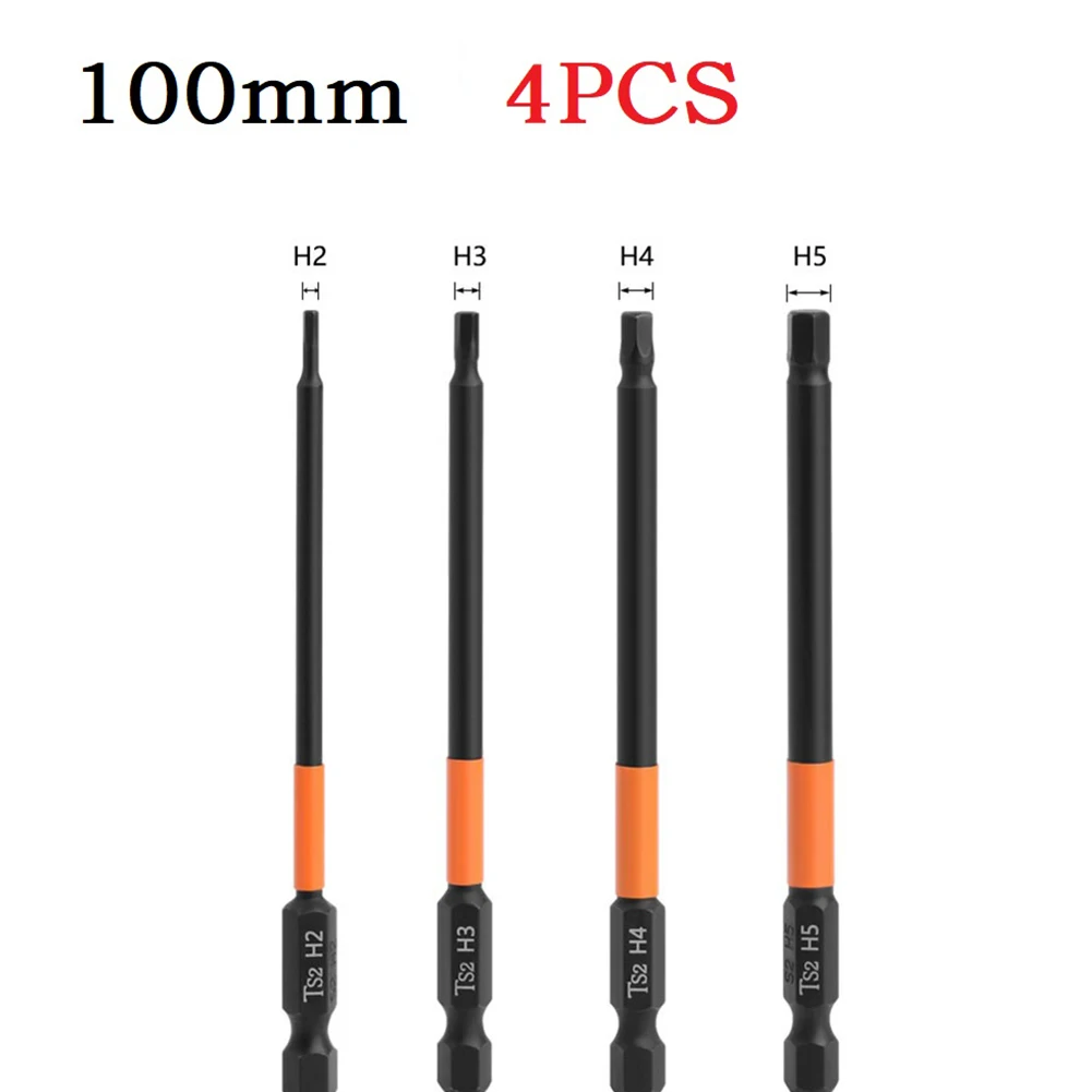 4/6Pcs Hex Screwdriver Drill Bit 100mm H2-H6 Alloy Steel Magnetic Handle For Electric Wrench Screwdriver Power Tool Accessories
4/6Pcs Hex Screwdriver Drill Bit 100mm H2-H6 Alloy Steel Magnetic Handle For Electric Wrench Screwdriver Power Tool Accessories