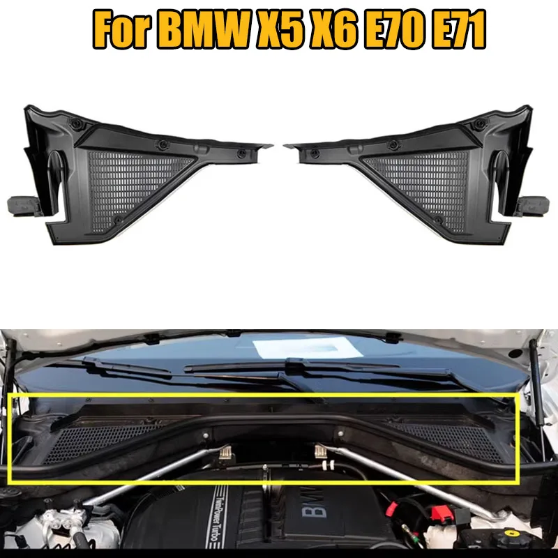 

64316945583 64316945584 Cabin Air Filter Microfilter Housing Cover Replacement For BMW X5 X6 E70 E71 Car Accessories