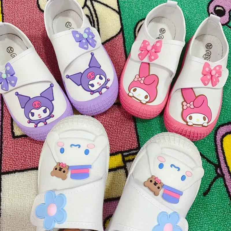 Аниме Hello Kittys Детские Мультяшные парусиновые туфли Kawaii Melody Kuromi модные мягкие туфли для девочек Нескользящие искусственные милые подарки
Аниме Hello Kittys Детские Мультяшные парусиновые туфли Kawaii Melody Kuromi модные мягкие туфли для девочек Нескользящие искусственные милые подарки
