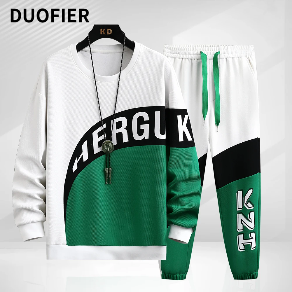 2023 Autumn New Tracksuit Men Casual Sports Suit Patckwork Long Sleeved Sweatshirt + Pants Sets Mens Fashion 2 Piece Sportswear
2023 Autumn New Tracksuit Men Casual Sports Suit Patckwork Long Sleeved Sweatshirt + Pants Sets Mens Fashion 2 Piece Sportswear