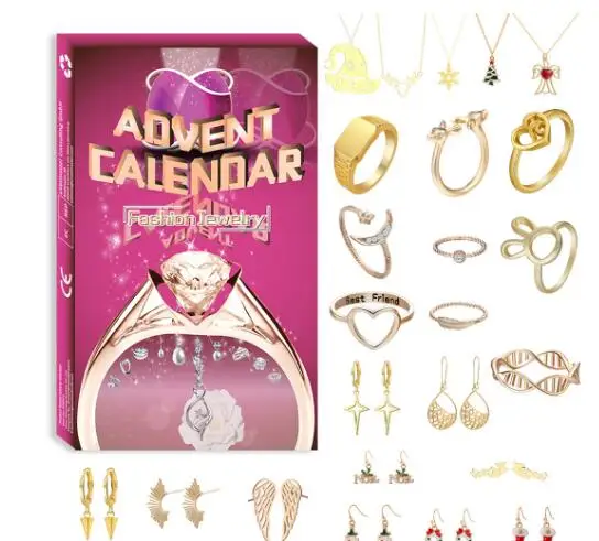 24 Countdown Calendar Advent Surprise Blind Box Set Valentine's Day Charms Jewelry Set Diy Creative Ornaments for Lovers Gifts
24 Countdown Calendar Advent Surprise Blind Box Set Valentine's Day Charms Jewelry Set Diy Creative Ornaments for Lovers Gifts