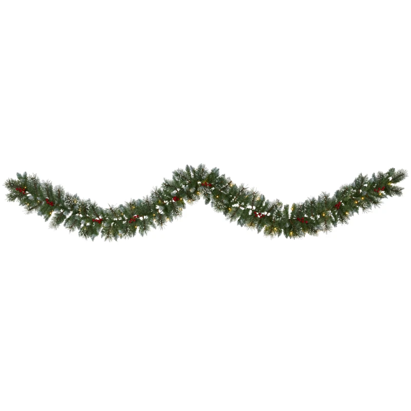 Green Pine Frosted Christmas Garland with Berries Prelit 50 Clear LED Lights Leis Eucalyptus garland Fall decor Wreaths Greenery
Green Pine Frosted Christmas Garland with Berries Prelit 50 Clear LED Lights Leis Eucalyptus garland Fall decor Wreaths Greenery