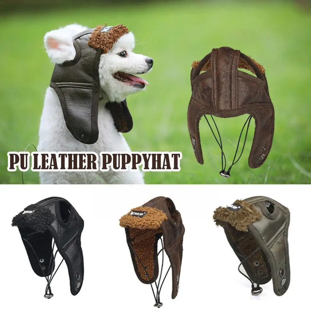 1pc Dog Puppy Winter Hat Cashmere Dog Bear Warm Hat PU Leather Cool Comfortable Handsome Dog Hat For Small Dog Supplies D0D8
1pc Dog Puppy Winter Hat Cashmere Dog Bear Warm Hat PU Leather Cool Comfortable Handsome Dog Hat For Small Dog Supplies D0D8
