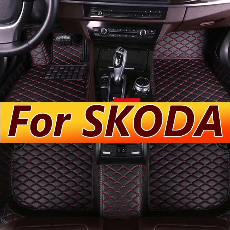 

Car Floor Mats For SKODA Superb Fabia Octavia Octavia A5 Octavia Wagon A7 Rapid Yeti Combi Kodiaq SCALA kamiq Car Accessories