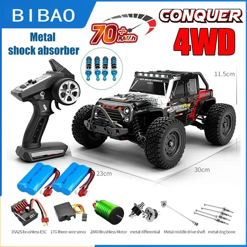 

Rc Cars 16103Pro 50km/h Or 70km/h With LED 1/16 Brushless Moter 4WD Off Road 4x4 High Speed Drift Monster Truck Kids Toys Gift