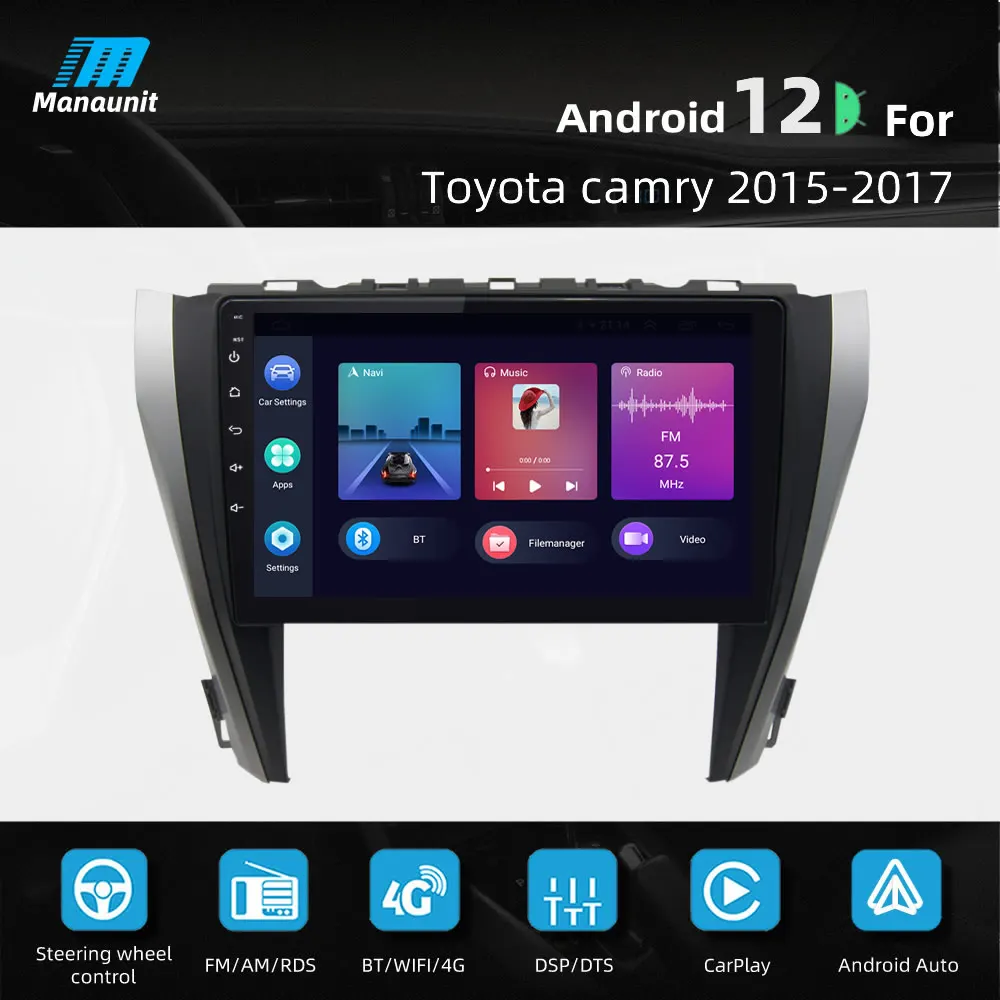 

10" Car Radio For Toyota Camry 7 XV 50 55 2015 216 2017 Wifi Multimedia Video Player Navigaion GPS DVD Stereo Head Unit
