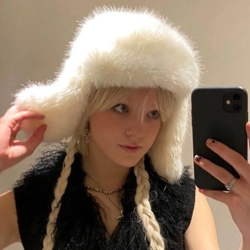 New Winter Imitation Mink Lei Feng Hat Men and Women Outdoor Soft Plush Cycling Hats Cold-proof Warm Ear Protector Russian Cap
New Winter Imitation Mink Lei Feng Hat Men and Women Outdoor Soft Plush Cycling Hats Cold-proof Warm Ear Protector Russian Cap