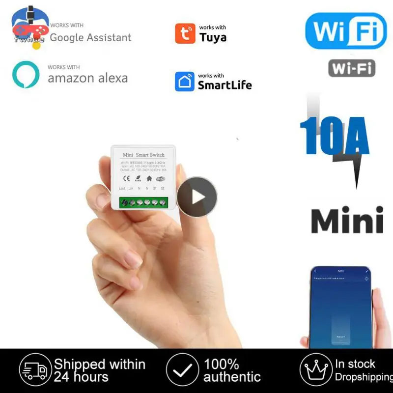 

Wifi Smart Switch Remote Controller 10A/16A Wireless Switches Smart Home tuya Smart Life APP Control Via Alexa Home