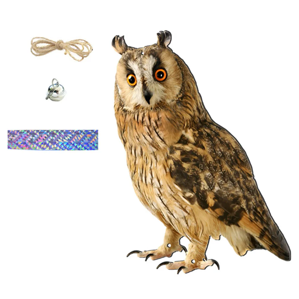 

Hassle Free Bird Control through Lifelike Owl Decoy Crafted from Durable Acrylic Easy Installation Beautiful Garden Decor