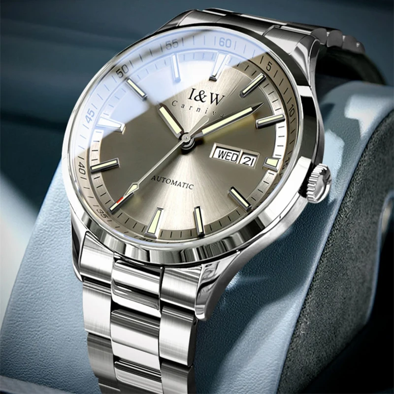 IW Mens Watches Automatic MIYOTA Mechanical Wristwatch 3ATM Waterproof Luminous Sports Clock with Steel Watch for Men Relogio
IW Mens Watches Automatic MIYOTA Mechanical Wristwatch 3ATM Waterproof Luminous Sports Clock with Steel Watch for Men Relogio