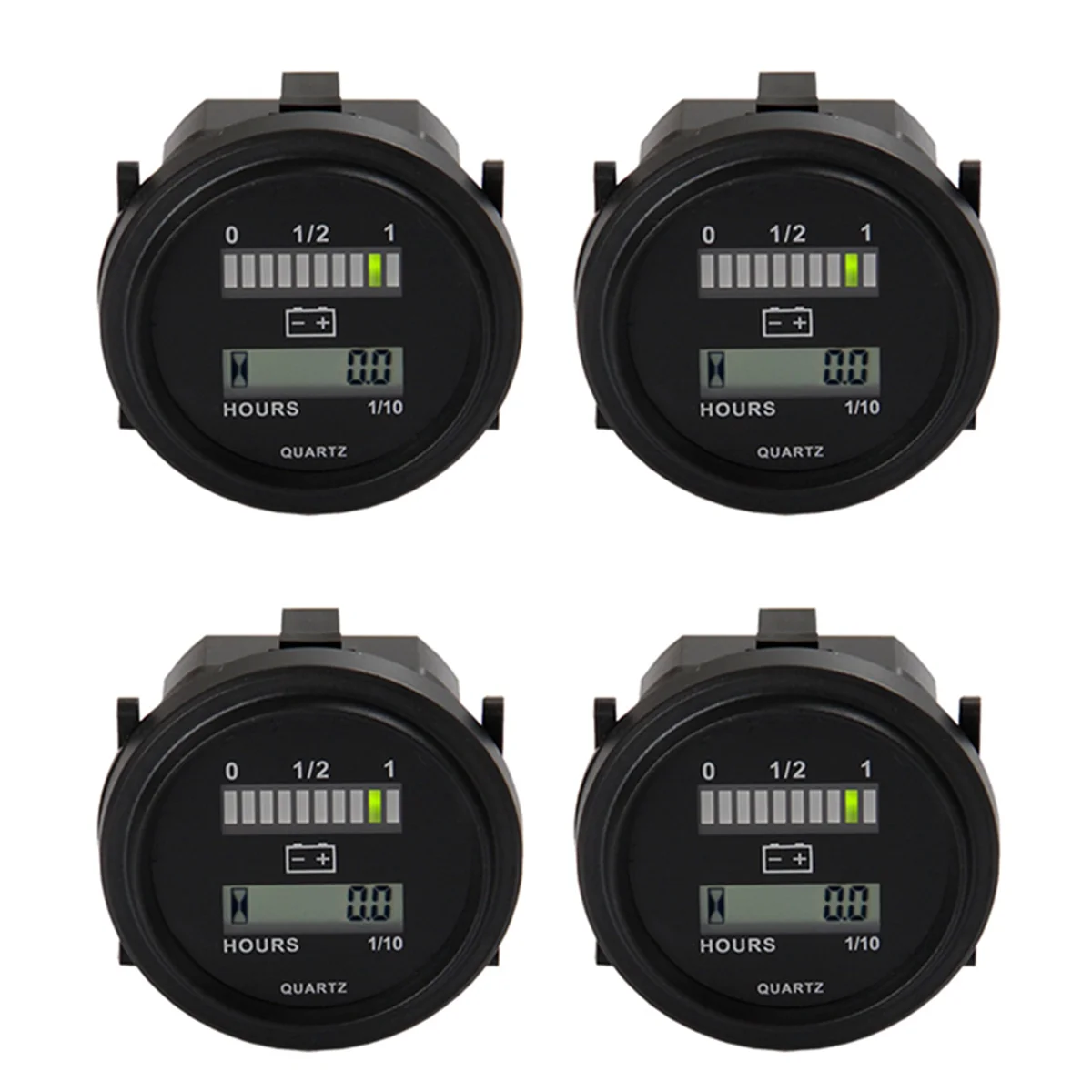 4X LED with Hour Meter Round Battery Indicator Meter Gauge 12/24V 36V 48V 72V for Boat Golf Cart Yamaha
4X LED with Hour Meter Round Battery Indicator Meter Gauge 12/24V 36V 48V 72V for Boat Golf Cart Yamaha