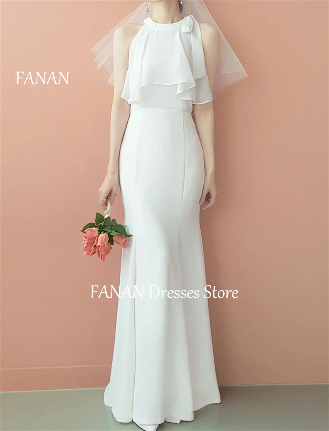 FANAN Korea Scoop Sleeveless Sheath Simple Wedding Dresses 웨딩드레스 Satin Floor Length Elegant Custom Made Bride Gowns Plus Size
FANAN Korea Scoop Sleeveless Sheath Simple Wedding Dresses 웨딩드레스 Satin Floor Length Elegant Custom Made Bride Gowns Plus Size