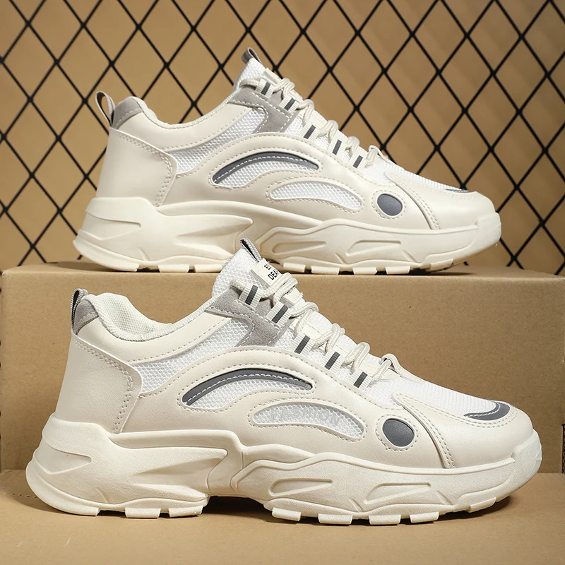 Male Sneakers Thick Bottom Breathable Elastic Round Toe Footwear Outdoor Recommended Spring and Autumn Model Fashion All-match
Male Sneakers Thick Bottom Breathable Elastic Round Toe Footwear Outdoor Recommended Spring and Autumn Model Fashion All-match