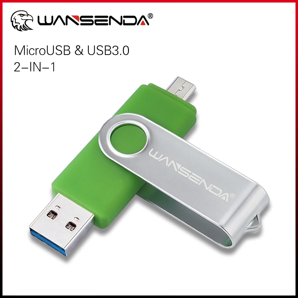 

New USB 3.0 WANSENDA USB Flash Drive OTG Pen Drive 256GB 128GB 64GB 32GB 16GB Pendrive High Speed Micro USB Stick 3.0 Flash Disk