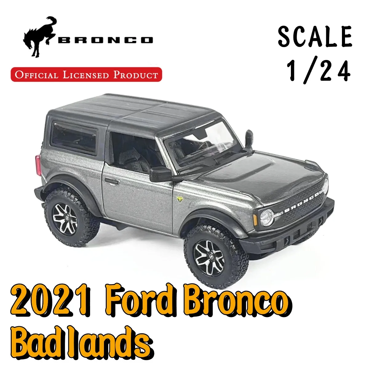 1:24 2021 Ford Bronco Badlands Replica Car Model Official Licensed Scale Diecast Vehicle Miniature Art Kid Boy Xmas Gift Toy
1:24 2021 Ford Bronco Badlands Replica Car Model Official Licensed Scale Diecast Vehicle Miniature Art Kid Boy Xmas Gift Toy