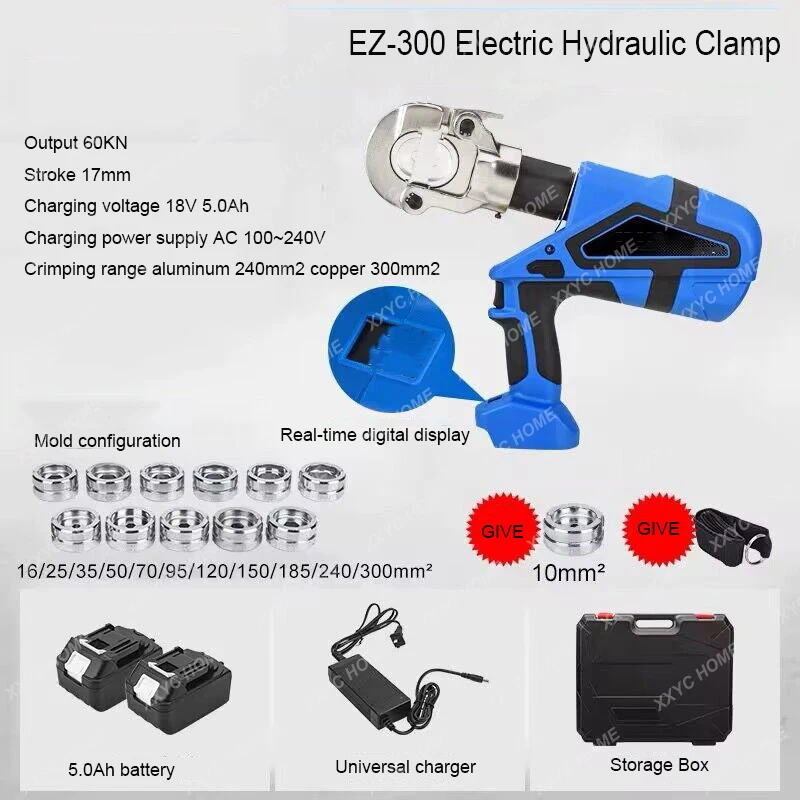 Aluminum Wire Nose Hydraulic Tool Rechargeable Digital Display Electric Hydraulic Pliers Continuous Crimping Copper
Aluminum Wire Nose Hydraulic Tool Rechargeable Digital Display Electric Hydraulic Pliers Continuous Crimping Copper