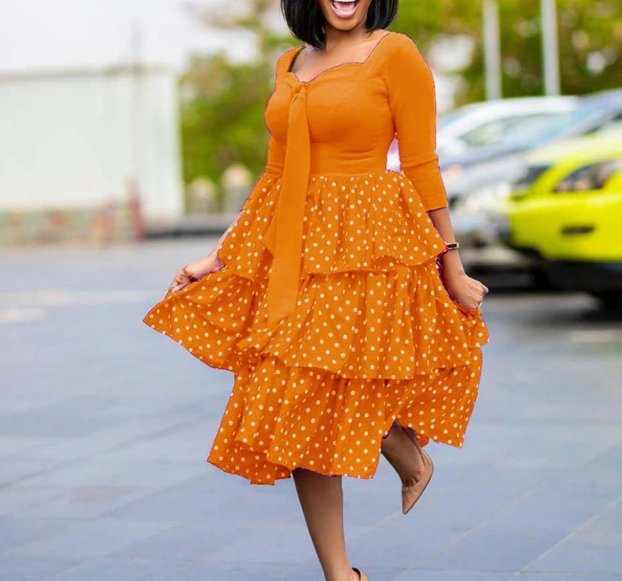 Women's Long Sleeve Fashion Polka Dot Dress Temperament Commuting Female Clothing New Autumn Women Elegant High Waist Dresses
Women's Long Sleeve Fashion Polka Dot Dress Temperament Commuting Female Clothing New Autumn Women Elegant High Waist Dresses