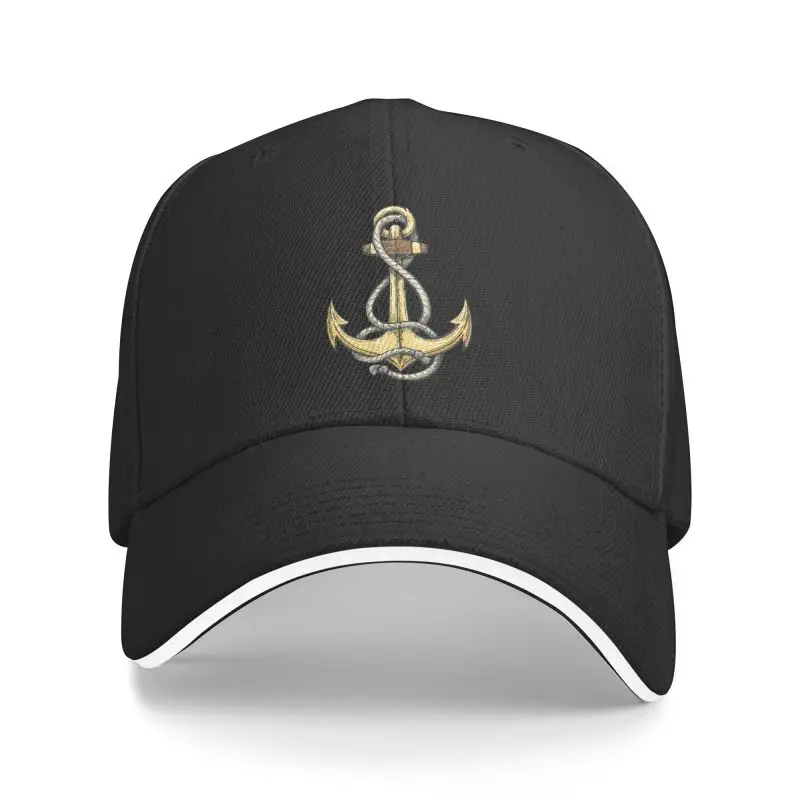 

Classic Unisex Nautical Captain Anchor Baseball Cap Adult Sailor Adventure Adjustable Dad Hat Women Men Outdoor