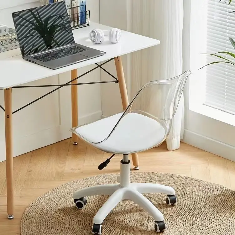 Simple Transparent Computer Chair Rotary Wheel Lifting Family Makeup Chair Acrylic Household Office Chair Study Leisure Chair
Simple Transparent Computer Chair Rotary Wheel Lifting Family Makeup Chair Acrylic Household Office Chair Study Leisure Chair