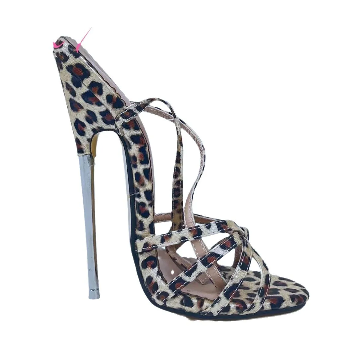 Space heel super high heel 17cm thin heel sexy custom leopard print high heel open toe sandals for men and women
Space heel super high heel 17cm thin heel sexy custom leopard print high heel open toe sandals for men and women