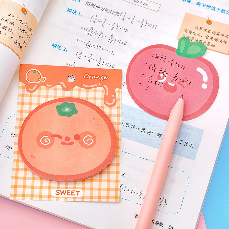 

1 Pc Cute Fruit Sticky Note Posted Note Pads Stickers Planner Stationery Sticker Notepad Memo Pad School Office Supplies