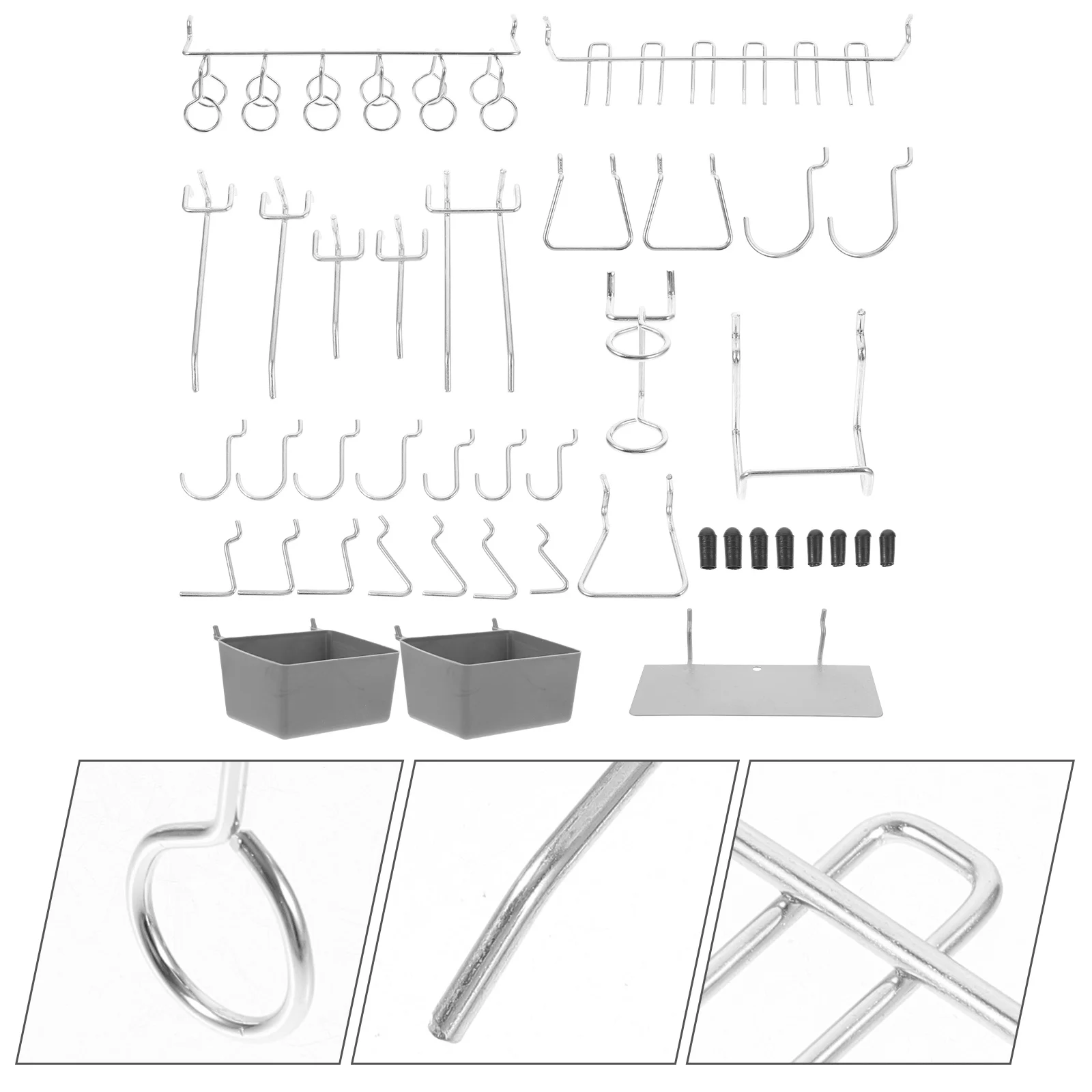 140pcs Peg Board Organizer Peg Board Hooks Set Peg Board Organizing Accessories
140pcs Peg Board Organizer Peg Board Hooks Set Peg Board Organizing Accessories