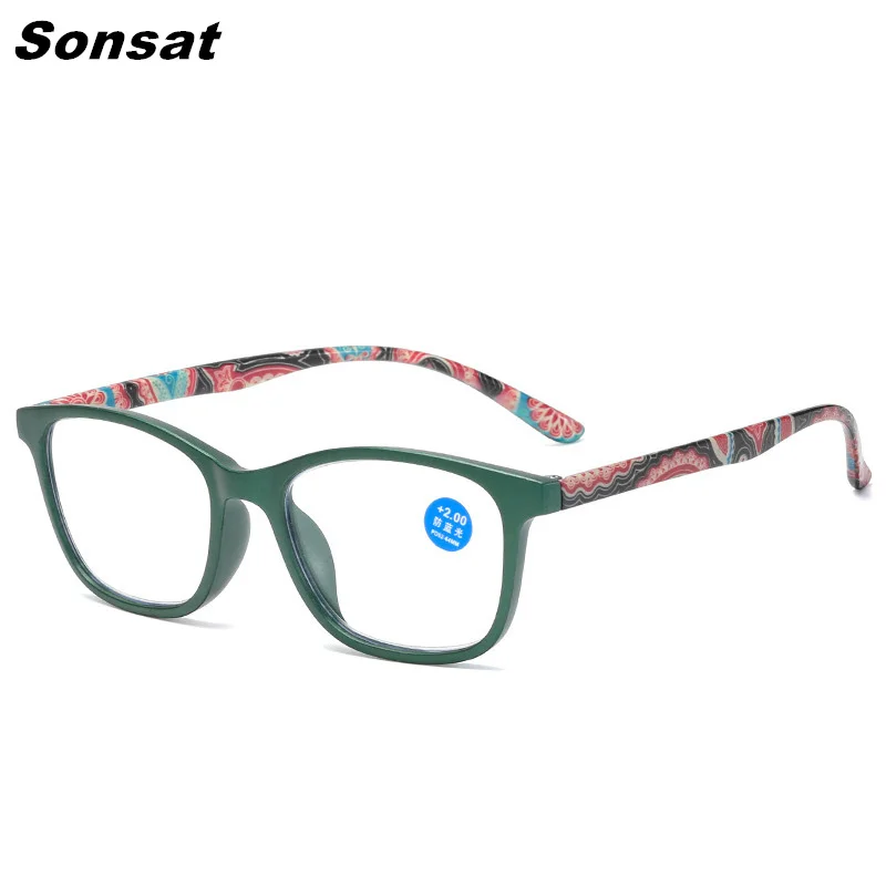 Fashion Retro Women Printing Flowers Legs Ultralight Reading Glasses Classic Resin Clear Lens Presbyopic Eyeglasses
Fashion Retro Women Printing Flowers Legs Ultralight Reading Glasses Classic Resin Clear Lens Presbyopic Eyeglasses
