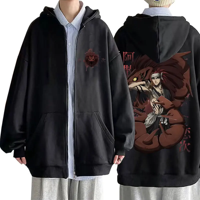 Anime Bleach Abarai Renji Print Zipper Hoodie Male Manga Vintage Casual Zip Up Sweatshirt Men Women Fashion Oversized Streetwear
Anime Bleach Abarai Renji Print Zipper Hoodie Male Manga Vintage Casual Zip Up Sweatshirt Men Women Fashion Oversized Streetwear