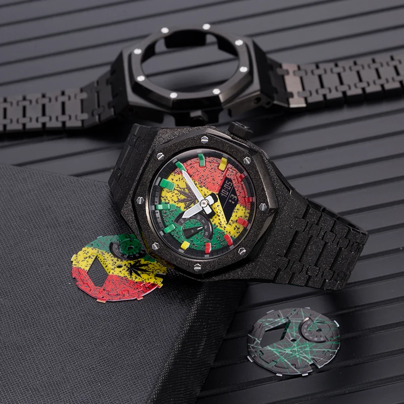 Watch Dial Plate for GA2100 GA2110 ABS Smiley Face 
Watch Dial Plate for GA2100 GA2110 ABS Smiley Face